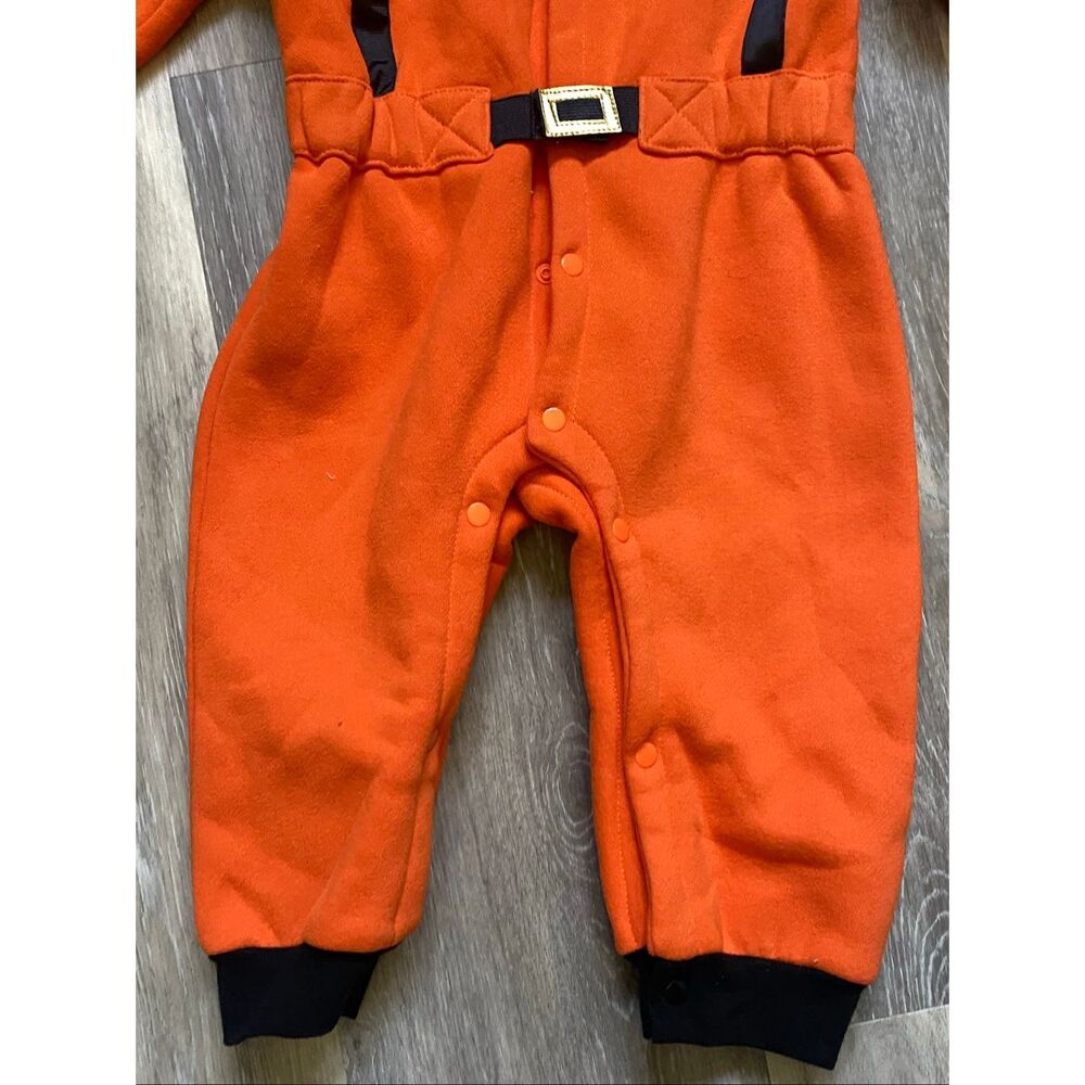 Toddler Astronaut Space Costume Jumpsuit Orange Snap Front Size 2T/3T - Picture 5 of 7